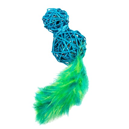 Kattleksak Wubba Wicker Blå