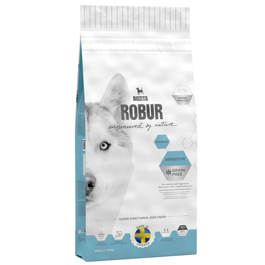 Bozita Robur Sensitive Grainfree Renkött - 14 kg