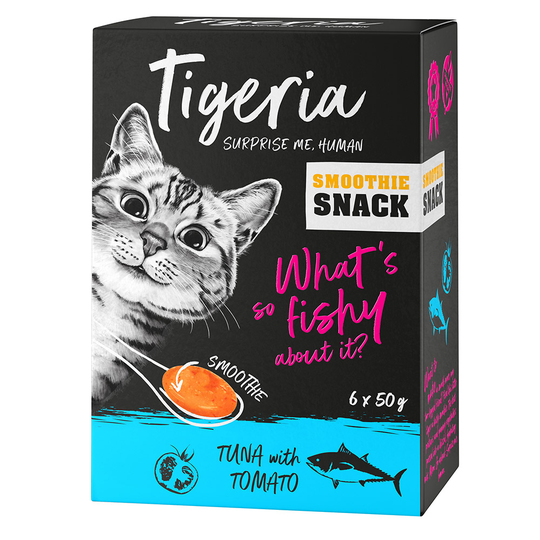 Ekonomipack: Tigeria Smoothie Snack 24 x 50 g - Tonfisk med tomat