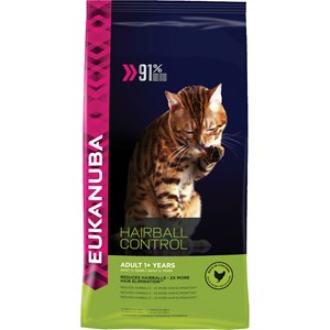 Kattmat Eukanuba Adult Hairball Control Chicken 4kg
