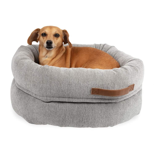 Basic WellB Ortopedisk Donut Bädd Grå (55 cm)