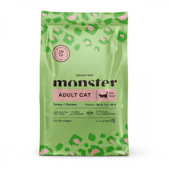 Monster Cat Adult Grain Free Turkey & Chicken (2 kg)