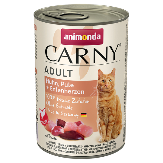 Ekonomipack: Animonda Carny Adult 12 x 400 g - Nötkött & kyckling