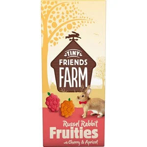 Gnagargodis Tiny Friends Farm Russel Rabbit Fruities Körsbär/Aprikos, 120 g