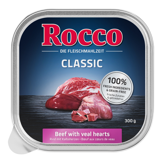 Ekonomipack: Rocco Classic portionsform 27 x 300 g - Nötkött med kalvhjärta