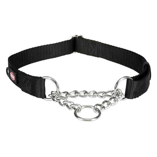 Trixie Premium Pull Stop halsband, svart - Stl. L-XL: 45-70 cm halsomfång, B 25 mm