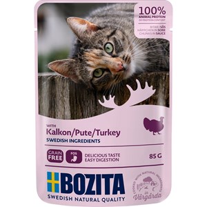 Kattmat Bozita Bitar i sås Kalkon, 85 g