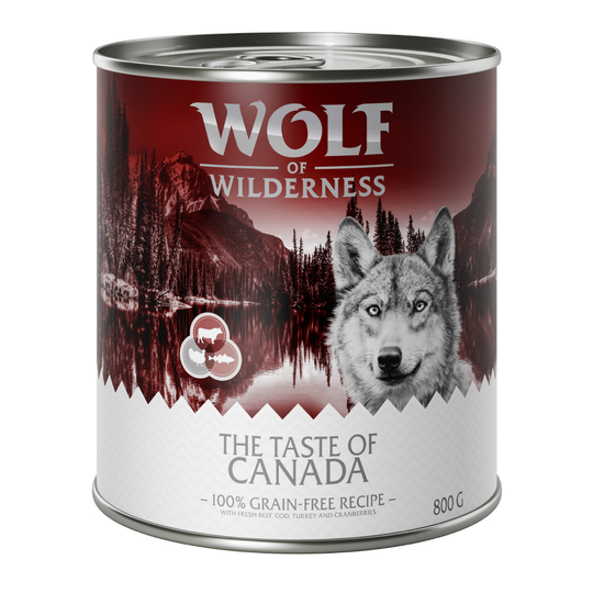 Wolf of Wilderness "The Taste Of Canada" 6 x 800 g