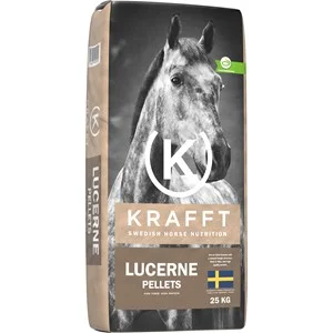 Hästfoder Krafft Lucerne Pellets, 25 kg