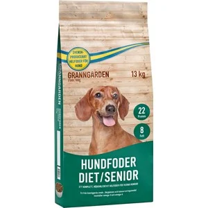 Hundfoder Granngården Diet/Senior, 13 kg
