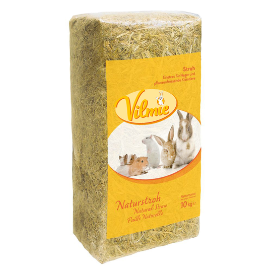 Ekonomipack: 2 x 10 kg Vilmie ängshö & naturhalm - Vilmie Naturhalm