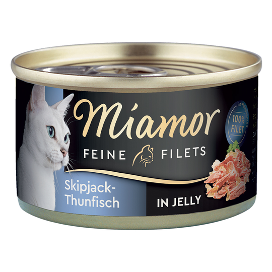 Miamor Fine Filets 1 x 100 g - Skipjack tonfisk i gelé