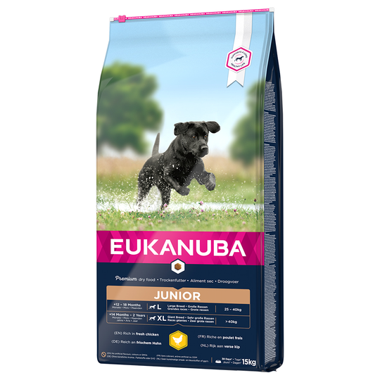 Eukanuba Junior Large Breed Chicken - Ekonomipack: 2 x 15 kg