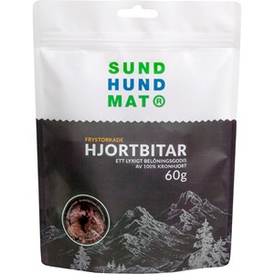 Hundgodis Sund hundmat Frystorkade hjortbitar 60 g