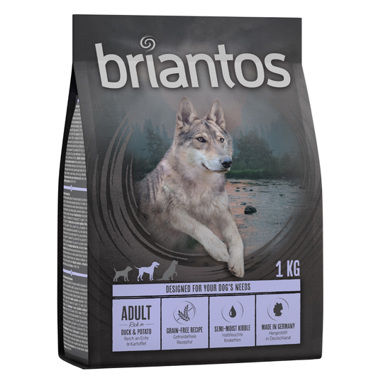 Briantos Grain Free Adult Anka & potatis - 4 x 1 kg