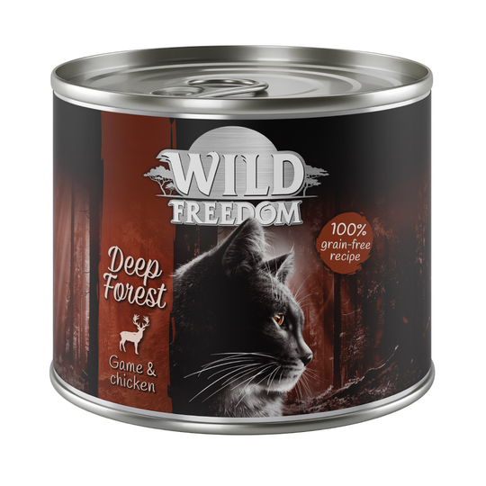 Ekonomipack: Wild Freedom Adult 24 x 200 g - Deep Forest - Venison & Chicken