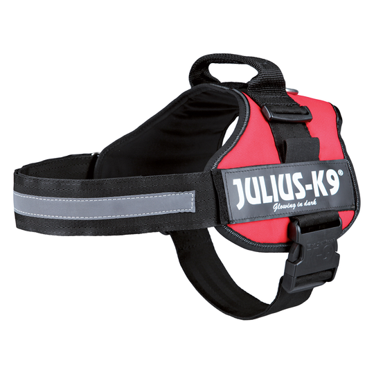 JULIUS-K9® Powersele - röd - Stl. 2: 71 - 96 cm bröstomfång