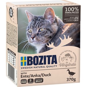 Kattmat Bozita Bitar i gele med anka, 370 g