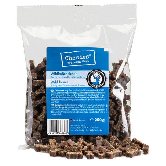 Chewies Bones belöningsgodis (halvfuktigt) - Vilt, 200 g