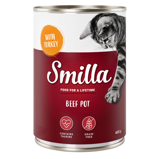 Smilla Beef Pot 6 x 400 g Nötkött & kalkon