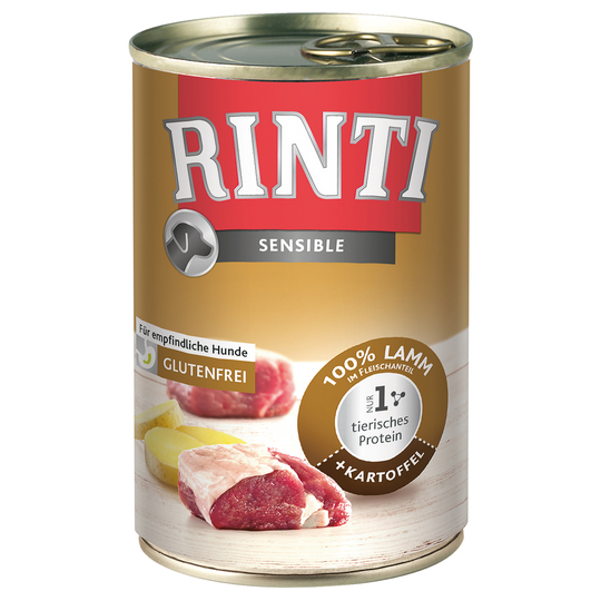 RINTI Sensible 6 x 400 g - Lamm & potatis