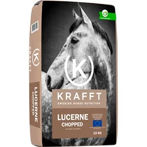 Hästfoder Krafft Lucerne Chopped, 15 kg