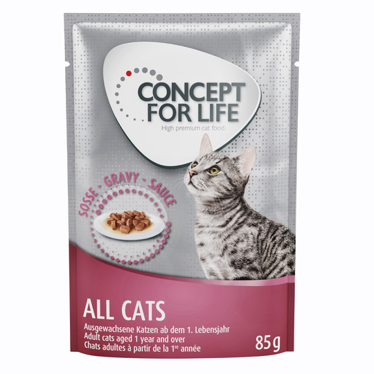 Ekonomipack: Concept for Life 48 x 85 g - All Cats i sås