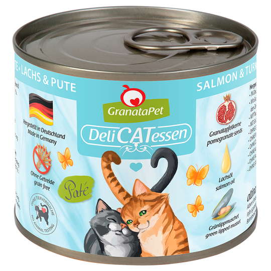 Ekonomipack: GranataPet DeliCatessen 24 x 200 g - Lax & kalkon