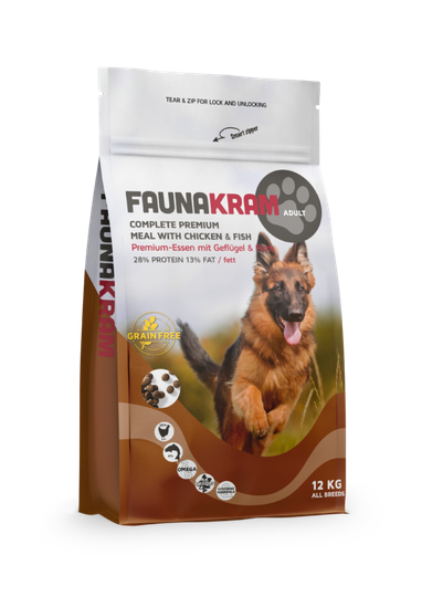 Faunakram Hundmat Premium Kvalité - Vuxna hundar 12mån +