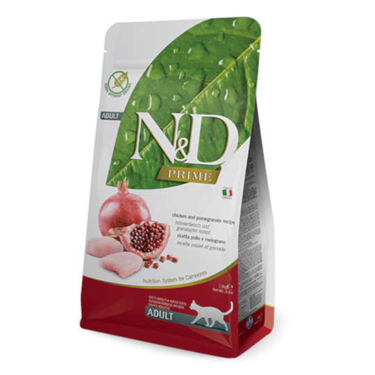 N&D Cat Grain Free Chicken & Pomegranate - Ekonomipack: 3 x 1,5 kg