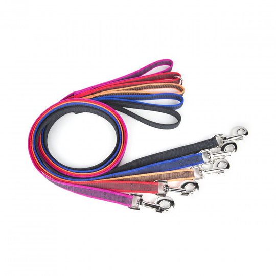 Julius-K9 Color & Gray® 20 mm Super-grip Koppel med handtag - 3 m (Blå)