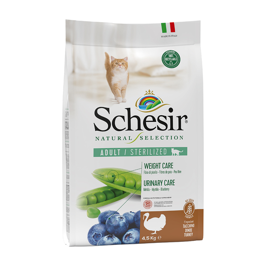 Schesir Natural Selection Adult Sterilized med kalkon - 4,5 kg