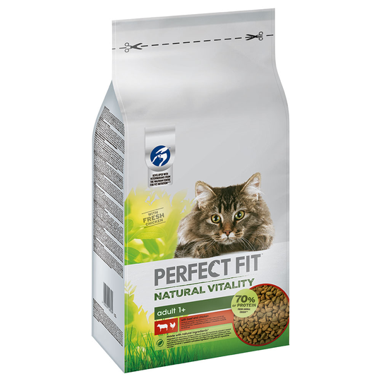 Perfect Fit Natural Vitality Adult 1+ Nötkött & kyckling - Ekonomipack: 2 x 6 kg