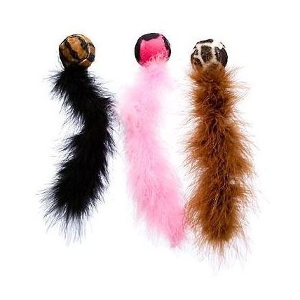 Kattleksak Kong Cat Active Wild Tails, Rosa