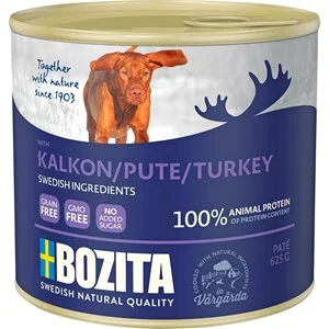 Hundfoder Bozita Paté Kalkon, 625 g