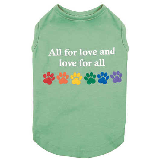 Hundtröja "Love for all" ZACK & ZOEY (XS = 25,4cm)