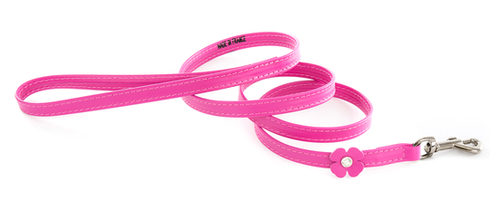Martin Sellier Klöver Läderkoppel 100 cm- Fuchsia (1,6 cm)