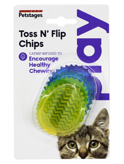 Kattleksak Toss'n Flips Chips 4-pack