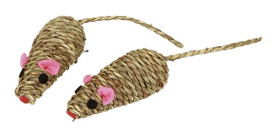 Kattleksak Mice Nature 2-pack