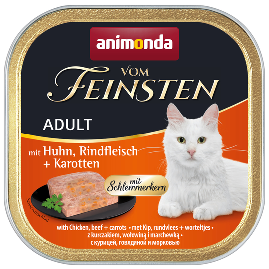 Mixpack: Animonda vom Feinsten Adult 32 x 100 g - Gourmetfyllning (3 sorter)