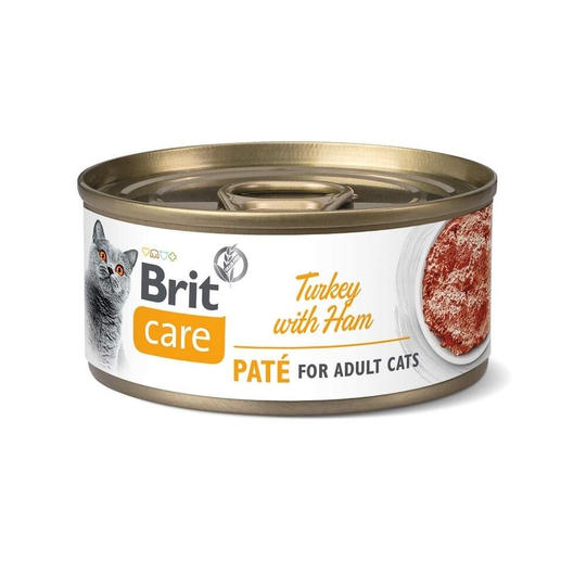 Brit Care Cat Adult Paté Kalkon & Skinka 70 g