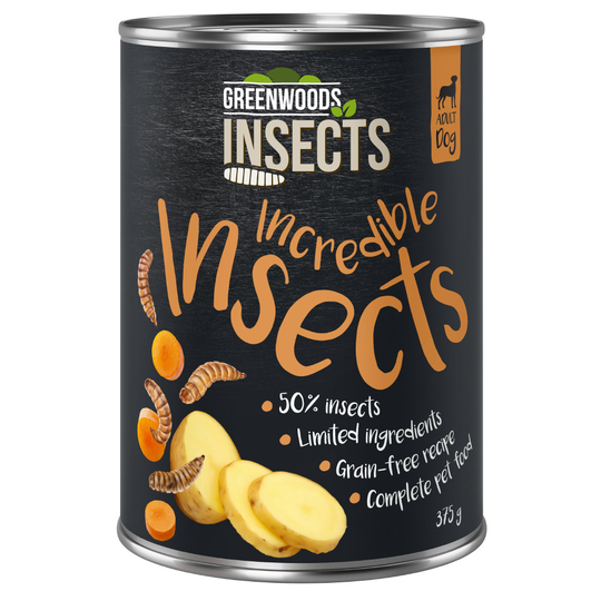 Greenwoods Insects with Potatoes & Carrots - Ekonomipack: 24 x 375 g