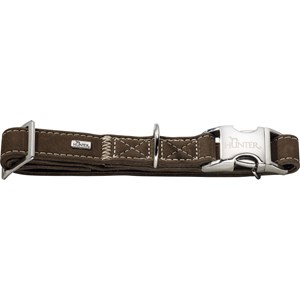 Hundhalsband Hunter Hunting Alu-Strong, Brun S 30-45 cm