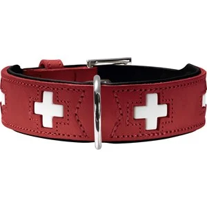 Hundhalsband Hunter Swiss, Röd 35-43