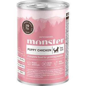 Hundfoder Monster Dog Puppy Chicken, 400 g