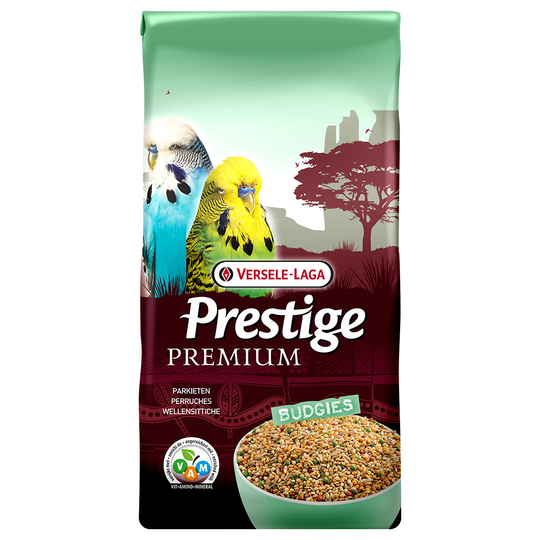 Versele-Laga Prestige Premium Budgies undulatfoder - Ekonomipack: 2 x 2,5 kg