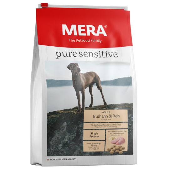 MERA pure sensitive Adult Kalkon & ris - 12,5 kg