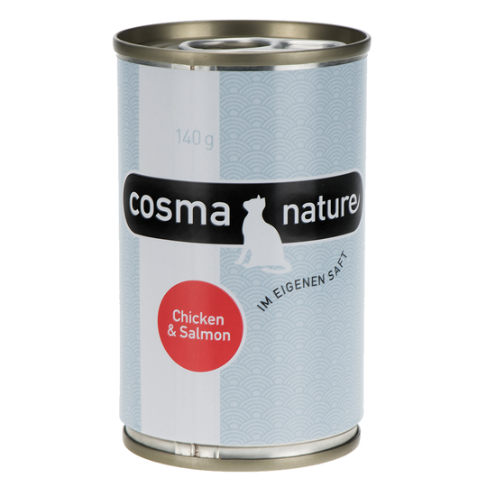 Cosma Nature 6 x 140 g - Kyckling & lax