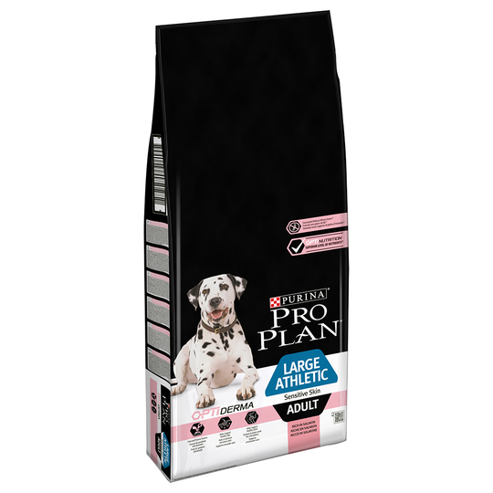 Pro Plan Large Athletic Adult Sensitive Skin Salmon OPTIDERMA Ekonomipack: 2 x 14 kg