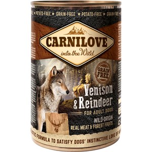Hundfoder Carnilove Venison & Reindeer 400g